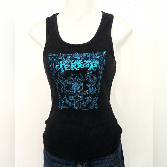 Disney Tops - Disney Black & Blue Twilight Zone Tower of Terror Tank Top